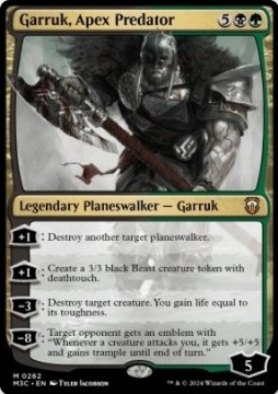 MTG Garruk, Apex Predator M3C Mythic planeswalker