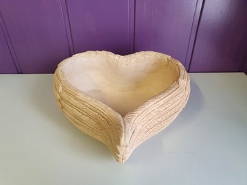 Сердце с местом для орнамента, большое 24х24 см.