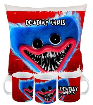 ZESTAW KUBEK PODUSZKA HUGGY WUGGY POPPY PLAYTIME 2