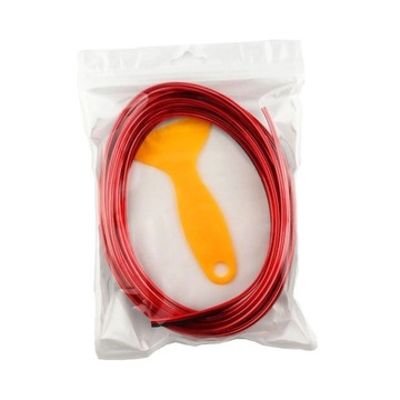 ЛЕНТА КРАСНАЯ ДЕКОРАТИВНАЯ ДЛЯ АВТОМОБИЛЕЙ 5М