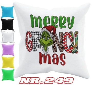POSZEWKA NA PODUSZKĘ JAŚKA DO PRZEDSZKOLA GRINCH ŚWIĘTA + IMIĘ GRATIS