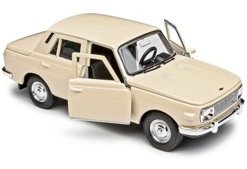 WARTBURG 353 MODEL METAL WELLY 1:34 KREMOWY