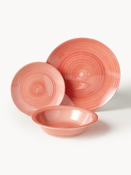 Набор посуды Лукка, расписанный вручную, на 6 персон (набор из 18 предметов) Westwing