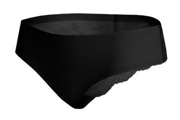 JULIMEX nohavičky TANGA čipkovaný chrbát ČIERNA M