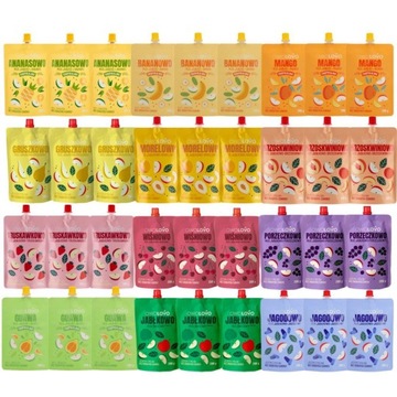 Owolovo Mix 12 smaków Musów owocowych 200 g x 36 sztuk