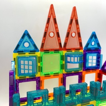 МАГНИТНЫЕ БЛОКИ БОЛЬШИЕ ОБРАЗОВАТЕЛЬНЫЕ СТРОИТЕЛЬНЫЕ ПАНЕЛИ НАБОР «КАРУСЕЛЬ»