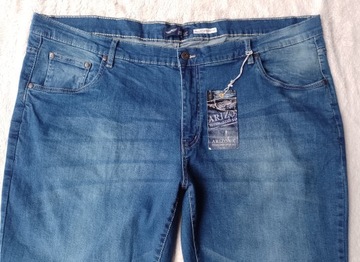 spodnie jeans damskie Arizona Willis straight fit GB 48S pas 124 cm