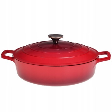 GARNEK ALUMINIOWY MARMUROWY WOK Z POKRYWKĄ GAZ INDUKCJA KAMILLE