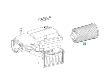ORIGINÁLNÍ FILTR VZDUCHU MERCEDES-BENZ M271