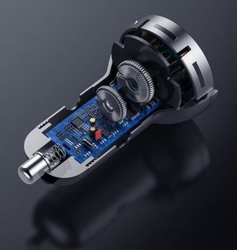 Автомобильное зарядное устройство Baseus 2x USB 4,8А 24Вт с ЖК-дисплеем