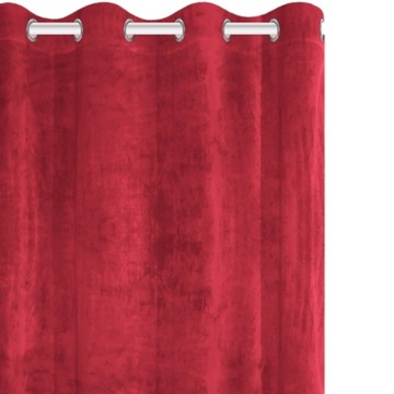 ZASŁONA GOTOWA NA PRZELOTKACH VELVET VELUR ZACIEMNIAJĄCA GRUBA 140x250 CM
