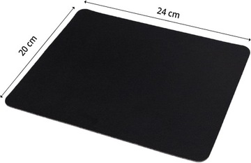 PODKŁADKA POD MYSZ CZARNA 200 X 240