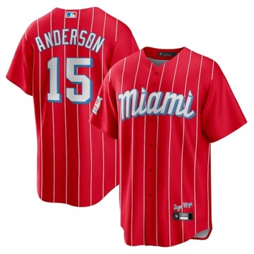 koszulka baseballowa Brian Anderson Miami Marlins
