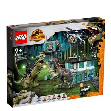 LEGO JURASSIC 76949 ATAK GIGANTOZAURA I TERIZINOZA