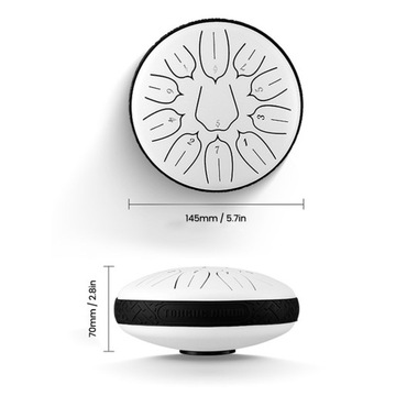 6-дюймовый 11-тоновый стальной барабан для языка D-Key Hand Pan