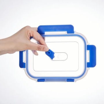 3x стеклянных контейнера с крышкой для еды Ланч-бокс Ланч-бокс PF-993