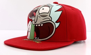 Czapka z prostym daszkiem męska Rick and Morty SNAPBACK 56-60cm czerwona