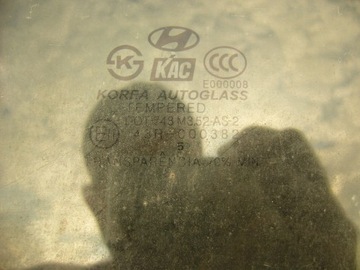 HYUNDAI TERRACAN FACELIFT SKLO (OKNO) DVEŘE ZADNÍ PRAVÁ 05R