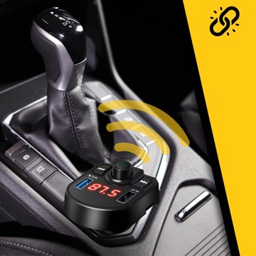 АУДИОПЕРЕДАТЧИК BLUETOOTH FM AUX ЗАРЯДНОЕ УСТРОЙСТВО 2X USB-ПРИЕМНИК