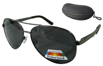 OKULARY MĘSKIE POLARYZACYJNE PILOTKI FLEKS AVIATOR