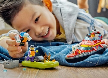 ПОЖАРНАЯ ЛОДКА LEGO CITY BRICKS 60373