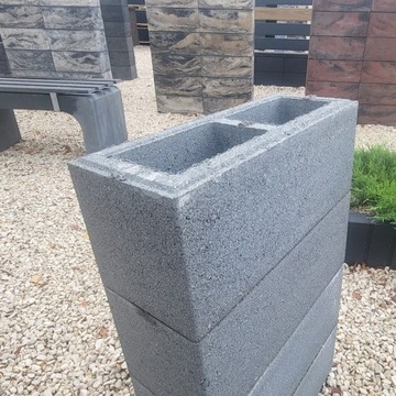 Блок заборный 50х20х20, серый класс 2