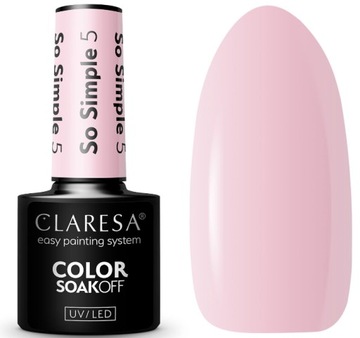 CLARESA LAKIER HYBRYDOWY UV/LED SO SIMPLE 5