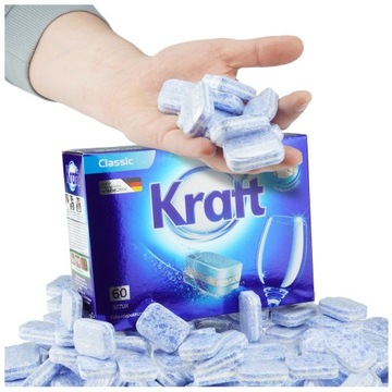 KRAFT TABLETKI KAPSUŁKI DO ZMYWARKI 60SZT CLASSIC DO MYCIA NACZYŃ DETERGENT