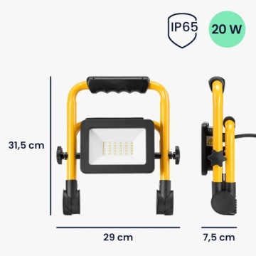 Светодиодный строительный прожектор 20 Вт