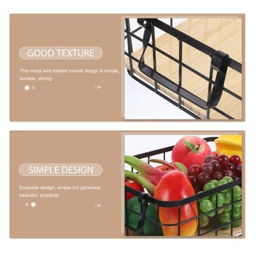 Metalowy kosz do przechowywania z drutu Kosz do przechowywania owoców