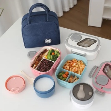 ZESTAW POJEMNIK OBIADOWY LUNCHBOX dla uczniów na sezon szkolny