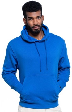 Bluza męska z kapturem kangurka niebieska 4XL