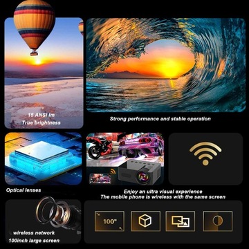 МИНИ-ПРОЕКТОР HD 1080P НА ОТКРЫТОМ КЕМПИНГЕ