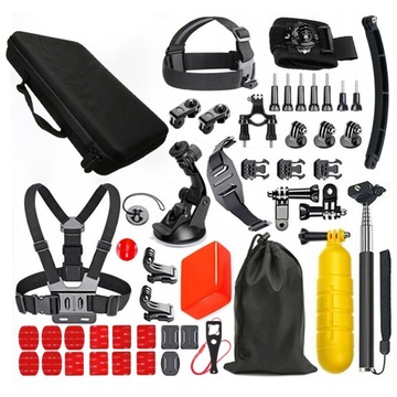 НАБОР АКСЕССУАРОВ XL 49 в 1 для GoPro HERO 12 11 10 9 8 7 6 ЧЕРНЫЙ