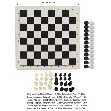 Портативный набор шахмат из полипропилена, 32 шахматные фигуры, шахматы, 24 шашки зеленого и белого цвета