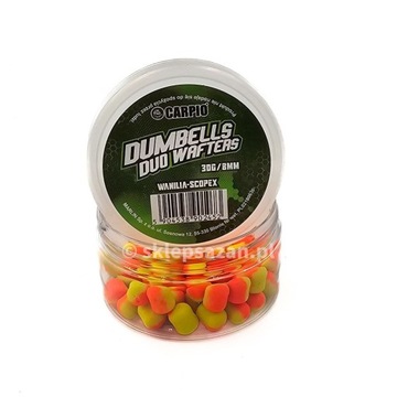 Dumbells Carpio 30g DUO Wafters 8mm Wanilia Scopex *NOWOŚĆ 2024*