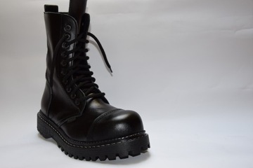 ЛЕГЕНДАРНЫЕ ПОЛЬСКИЕ БОТИНКИ, КОЖАНЫЙ СТАЛЬНОЙ НОС 41