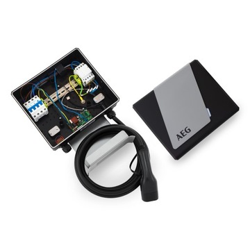 Настенная зарядная станция AEG мощностью 11 кВт, тип 2 для электромобилей