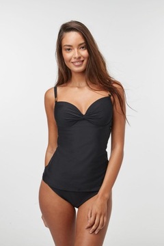 NEXT CZARNY MODELUJĄCY TOP KĄPIELOWY TANKINI 70A