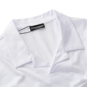 Emporio Armani koszulka polo męska biała polówka 211837-1P472 S