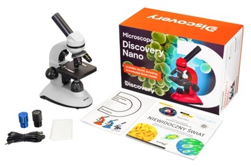 Mikroskop cyfrowy, optyczny dla dzieci Discovery Nano /400x +książka GRATIS