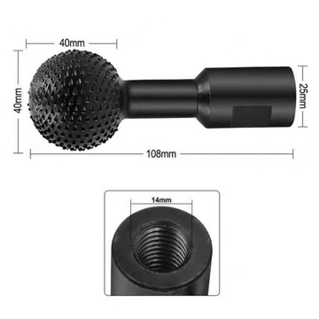 ШАРОВОЙ ФРЕЗЕРНЫЙ РАШПИЛЬНЫЙ 40ММ ДЛЯ ШЛИФИЛЬНОЙ МАШИНЫ