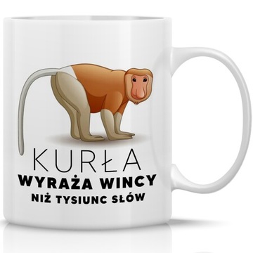 KUBEK na Prezent NOSACZ Janusz Śmieszne Wzory