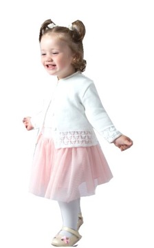 1750_Biały sweterek ażur dla dziewczynki rozm_ 86