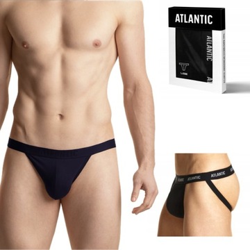 ATLANTIC SLIPY MĘSKIE JOCKSTRAP MAJTKI MP-1571/02-GRANATOWY r.XL
