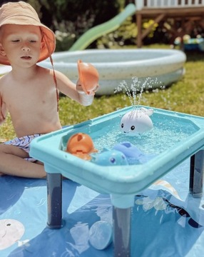 ИГРУШКА ДЛЯ ВАННЫ КИТ, ПРОРАЩИВАЮЩАЯ ВОДУ, СВЕТОДИОДНЫЙ ФОНТАН WOOPIE BABY