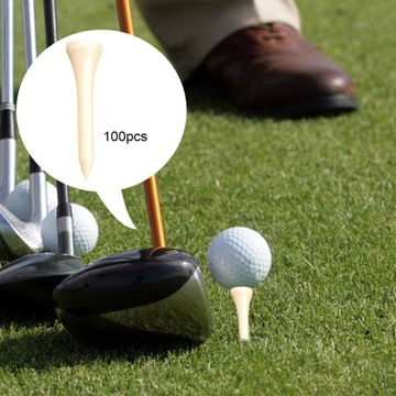100 шт. деревянные футболки для гольфа оптом для тренировочного поля для гольфа на заднем дворе 42 мм