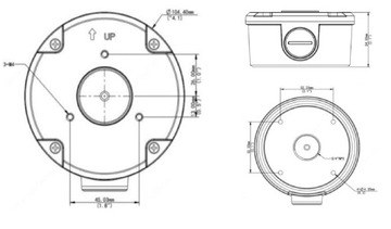 BCS-P-A81 / Адаптер коробки для точечного монтажа BCS