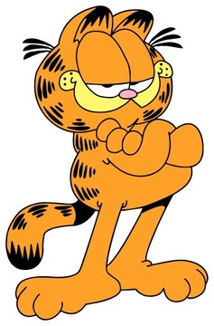 NAKLEJKA NA OKNO SZYBĘ LUSTRO KOTEK KOT GARFIELD
