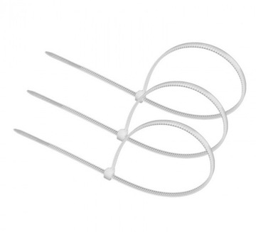 OPASKA ZACISKOWA KABLOWA TRYTYTKA 3,6MM X 300MM 100SZT. OK-36300W BIAŁA